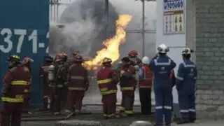 Ordenan cierre definitivo de planta de gas que se incendió en Huachipa