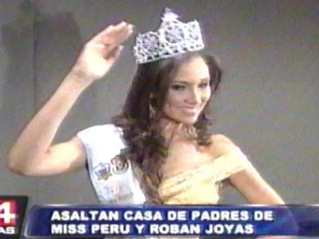 Delincuentes aprovechan feriado largo y roban joyas familiares a Miss Perú
