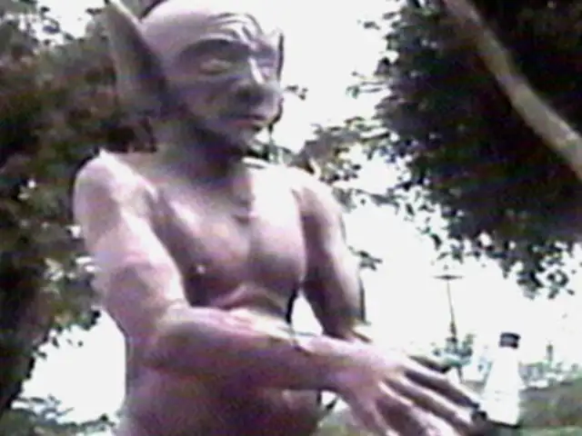 Estatua de un diablo genera gran polémica en Tarapoto