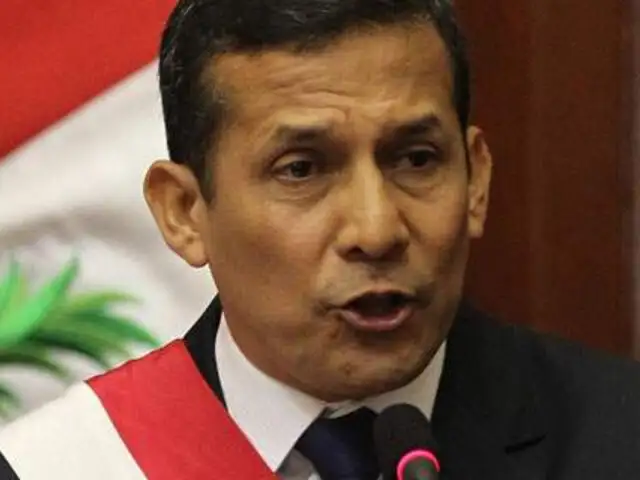 Encuesta GFK: Humala cayó a 26% de aprobación pese a lucha contra terrorismo