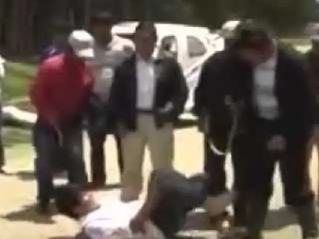 Ronderos de Cajamarca castigan a cuatro delincuentes en ‘callejón oscuro’