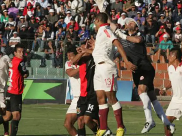 Universitario y Melgar jugarán 8 minutos por partido suspendido en Arequipa
