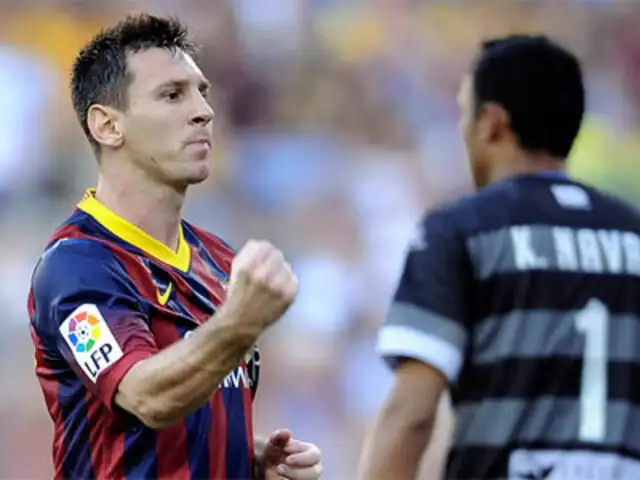Lionel Messi casi se desmaya ante el Levante