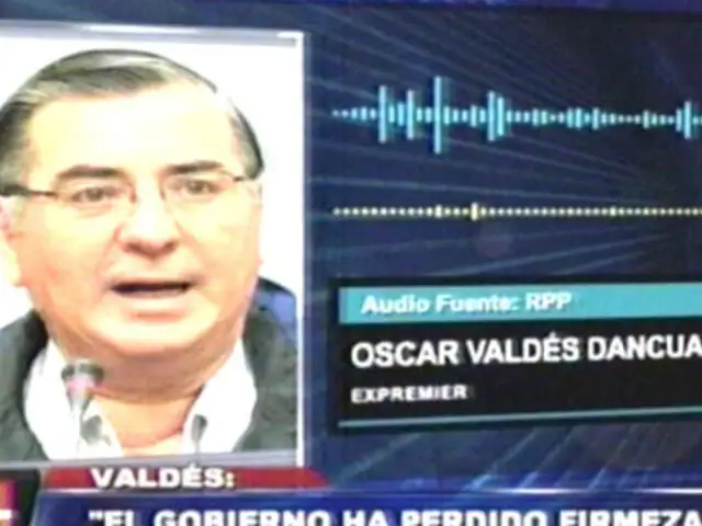 Óscar Valdés asegura que el Gobierno ha perdido autoridad