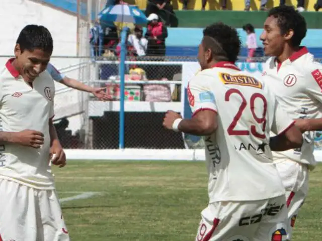 Universitario supera por 2 - 1 a José Gálvez al final del primer tiempo