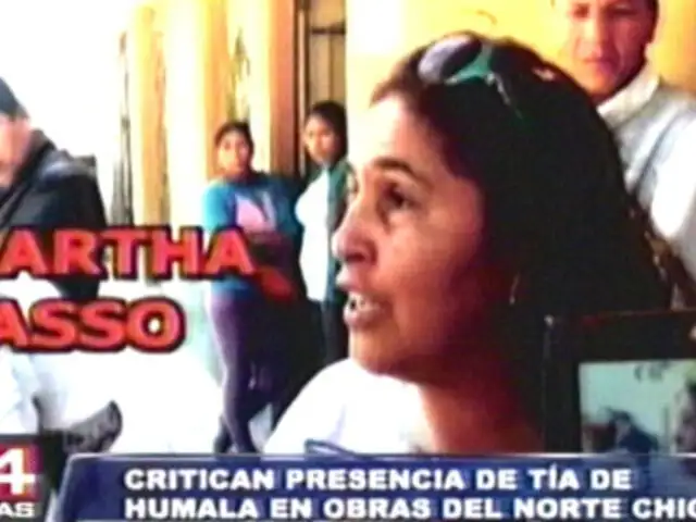 Investigarán a tía de Humala por ofrecer puestos de trabajo a nacionalistas