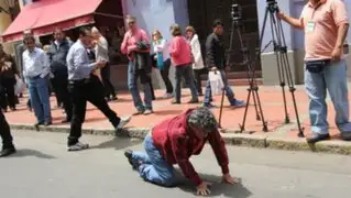 FOTOS: Seguridad de Alan García golpeó a transeúnte que le gritó "corrupto"