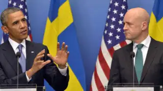 Obama busca apoyo de Suecia en ataque contra Siria previo a cumbre G-20
