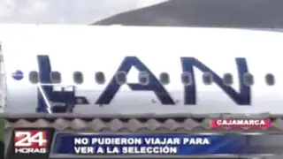 Cajamarca: hinchas se quedan varados por fallas mecánicas en avión de Lan
