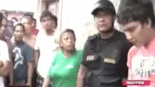 Iquitos: pobladores capturan y golpean a sujeto que robaba a escolares