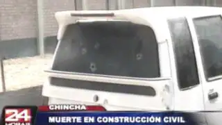 Encapuchados asesinan a dirigente de construcción civil en Chincha
