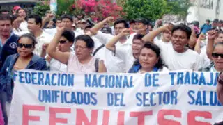 Trabajadores del Minsa acatarán huelga indefinida desde el miércoles 18