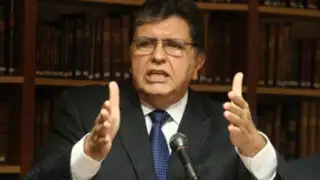 Alan García acusó a miembros de la Megacomisión de haber "consumido algo"
