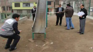 Autoridades supervisan estado de juegos infantiles en ocho distritos de Lima