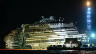 Italia: ingenieros lograron enderezar con éxito el Costa Concordia