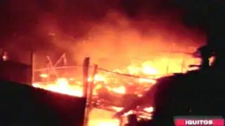 Iquitos: dos incendios destruyeron más de 40 casas en menos de tres horas