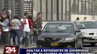 Asaltantes agreden y roban a cuatro estudiantes de la Universidad de Lima