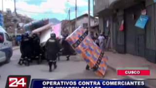 Cusco: comerciantes que invadieron calles de la ciudad fueron desalojados