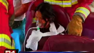VIDEO: fierro atraviesa cuerpo de una comerciante tras accidente en Santa Anita