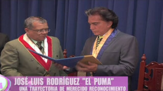 José Luis Rodríguez 'El Puma' recibió homenaje por su trayectoria musical