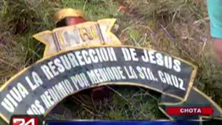 Sujetos armados y ebrios violentan capilla y destrozan réplica de la Cruz de Motupe
