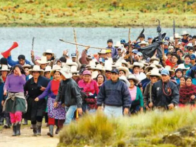 Ronderos de Cajamarca reiniciarían paro contra mineras el 23 de setiembre
