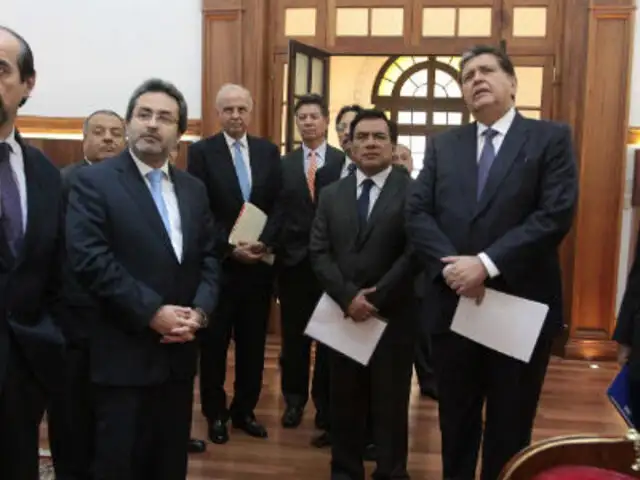 Premier Juan Jiménez y Alan García se reunieron en Palacio de Gobierno