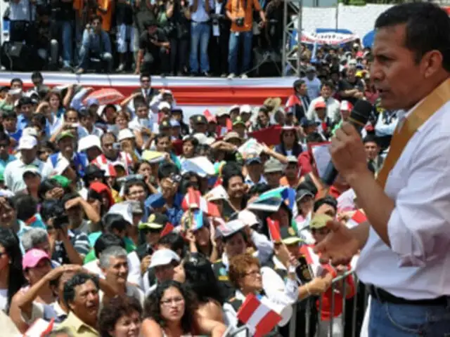 Presidente Humala dice que lo principal para su Gobierno es la política social