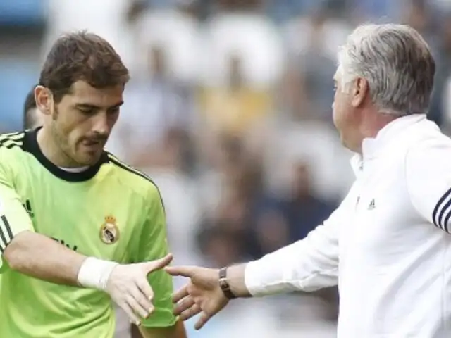 Carlo Ancelotti: Espero que Iker Casillas se quede en el Real Madrid