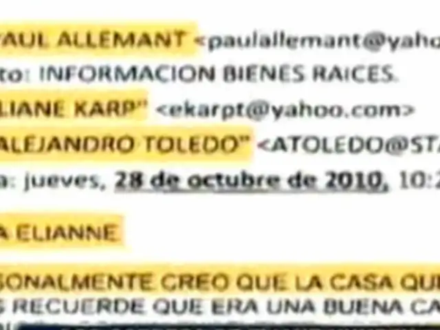 Noticias de las 6: correos confirman que mansión en Las Casuarinas si era para Toledo