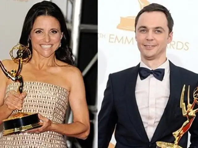 Julia Louis-Dreyfus y Jim Parsons volvieron a coronarse en los Emmy Awards 2013