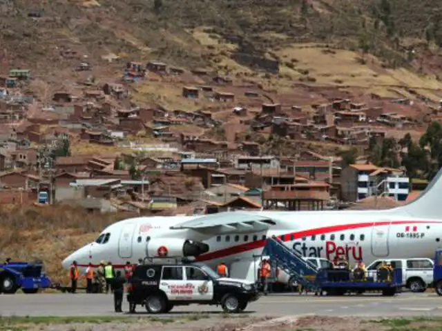 Tensión en Cusco: avión de ‘Star Perú’ sufre percance cuando intentaba despegar