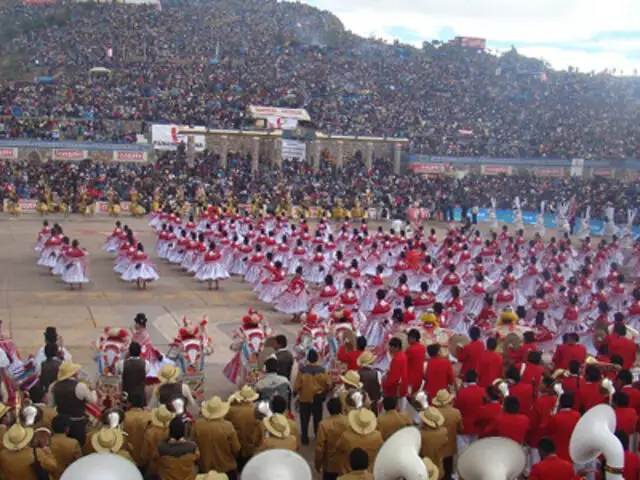 Puno: gran despliegue de Panamericana TV. en fiesta de Virgen de las Mercedes