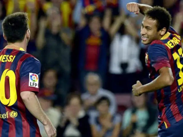 Barcelona goleó 4-1 al Real Sociedad con tantos de Messi y Neymar