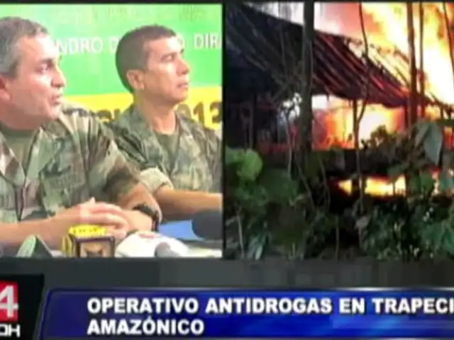 Operativo antidrogas destruyó 18 toneladas de cocaína en el Trapecio amazónico
