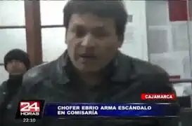 Cajamarca: chofer ebrio armó escándalo en comisaría