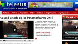FOTOS: prensa extranjera resalta elección de Lima como sede de Panamericanos