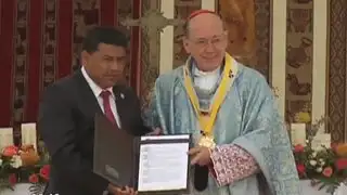 Cardenal Juan Luis Cipriani recibió condecoración por su labor en Pachacámac