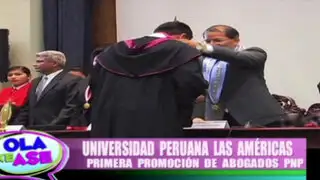 Egresa primera promoción de abogados PNP de la Universidad Las Américas