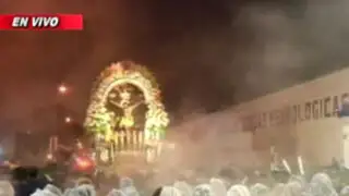 24 Horas informó en vivo desde la procesión del Señor de los Milagros