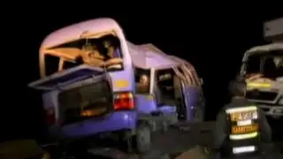 Ascienden a 6 los muertos por choque entre cúster y camión en Huarochirí