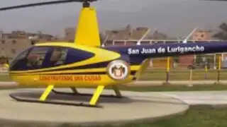 Municipio de San Juan de Lurigancho incorpora helicóptero para vigilancia aérea