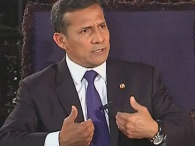 Humala: No es un problema del Estado el avance del proyecto Conga