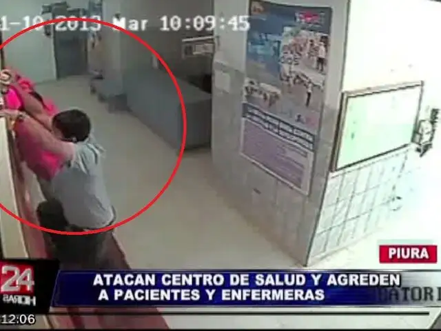 Piura: huelguistas atacan con huevos y pintura a enfermeras de centro de Salud