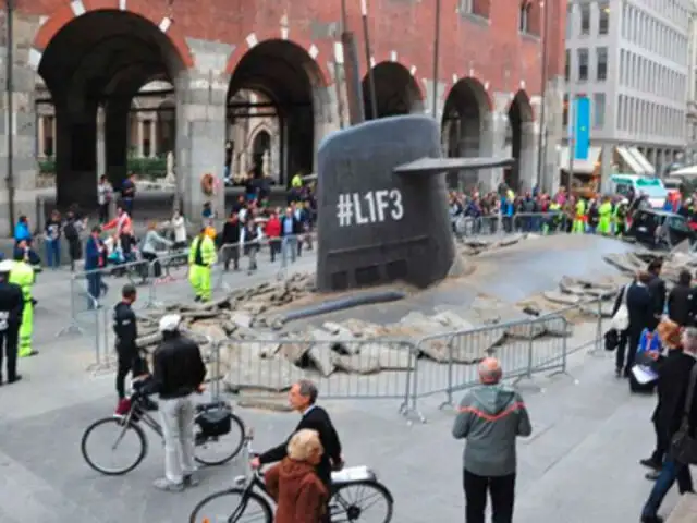 Submarino que “emerge” de la tierra en Italia se vuelve viral en You Tube