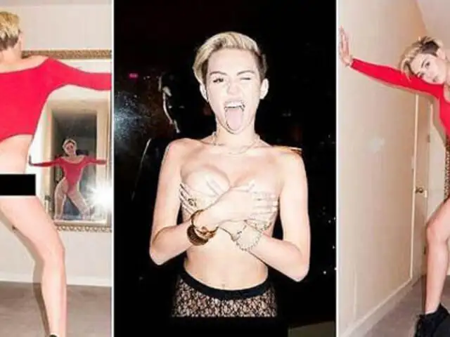 Miley Cyrus sorprende a seguidores con fotos en actitudes pornográficas