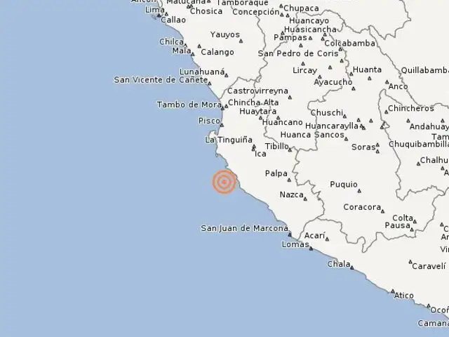 Sismo de 4.5 remeció Ica esta mañana