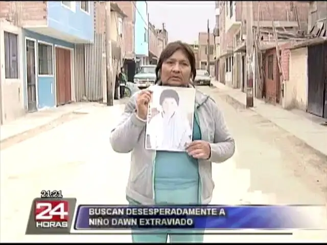 Madre busca desesperadamente a niño especial extraviado