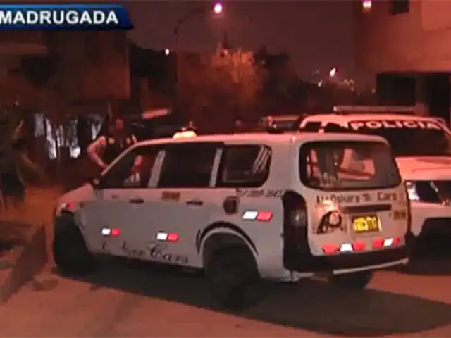 Delincuentes acribillan a taxista por resistirse al robo de su auto en SJL