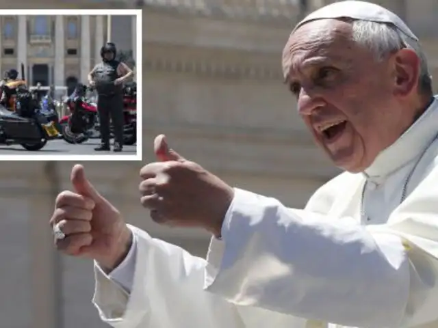 Papa Francisco dona una de sus motos Harley Davidson a un comedor de Cáritas